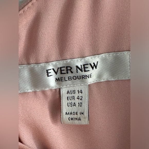 Wedding guest dress. Light pink. One shoulder. Cinched side. - Picture 5 of 9